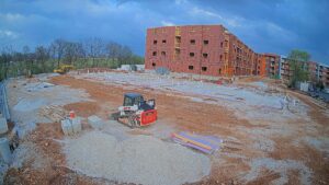 The Crescent Apartments under construction
