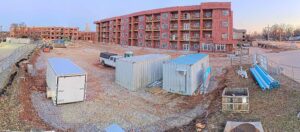 The Crescent Apartments under construction