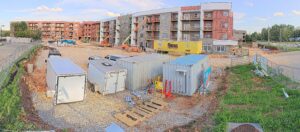 The Crescent Apartments under construction